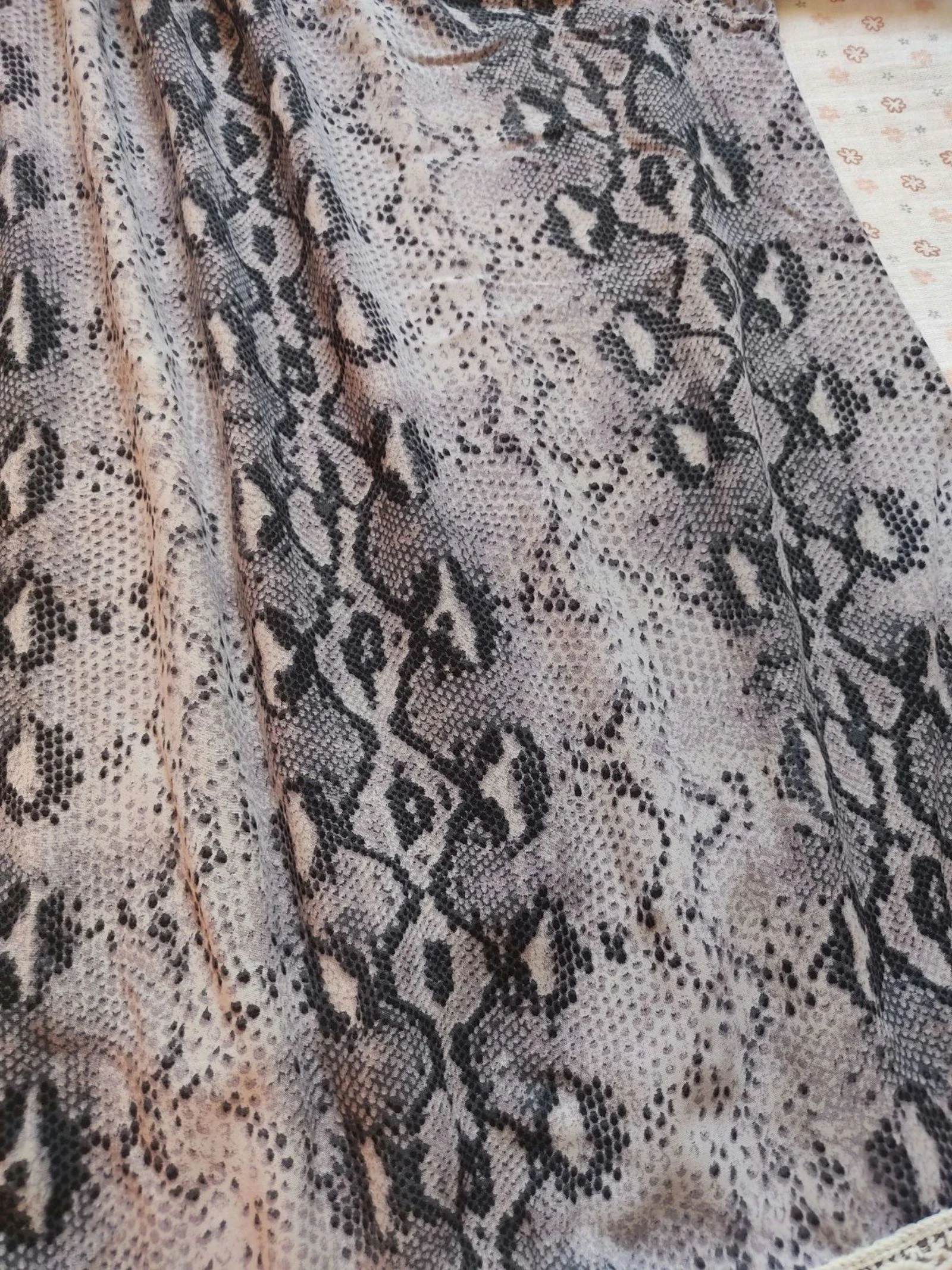 Python print and embroidery blouse - Size 44 - Very good condition – photo 2